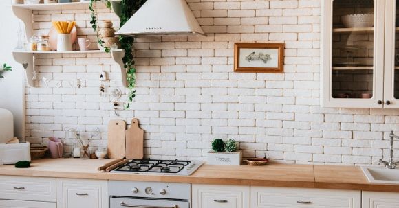 Kitchen - Chopping Boards Near Oven Under Hood