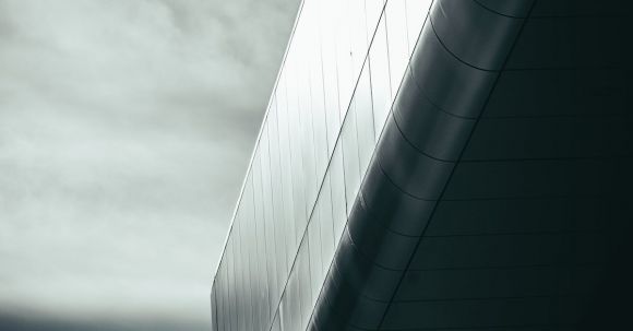 Contemporary Architecture - Monochrome Steel Blue Photo of Contemporary High Rise Building