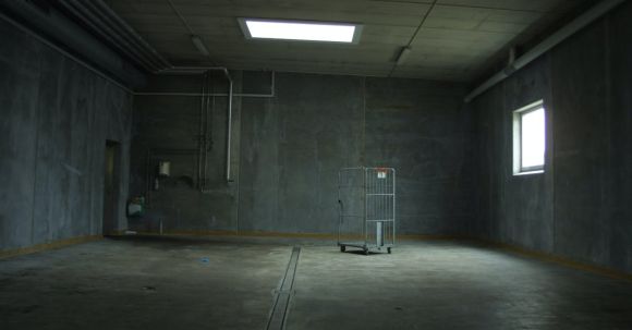Room - White Metal Cart Inside Room